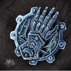Значок Железные руки,Warhammer, Iron Hands 