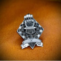 Значок Железные руки(эмаль),Warhammer, Iron Hands 