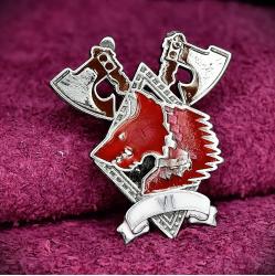 Значок Космические Волки(эмаль),Warhammer, Space Wolves 