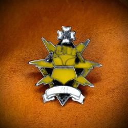 Значок Имперские Кулаки(эмаль), Warhammer, Imperial Fists  