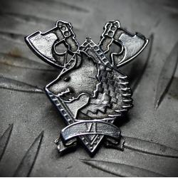 Значок Космические Волки(мини),Warhammer, Space Wolves 